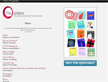 Tablet Screenshot of issue5.thequotablelit.com